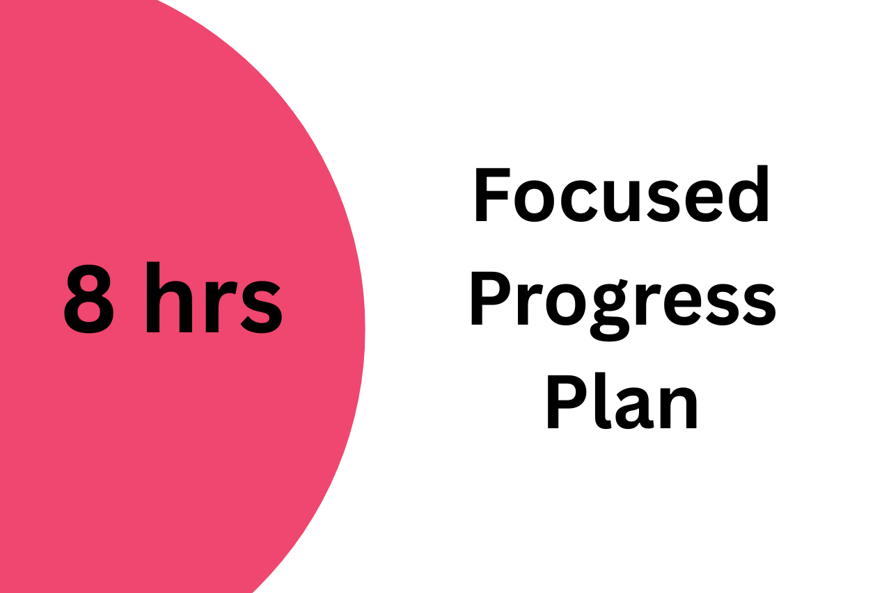 Focused Progress Plan (8 Hours)